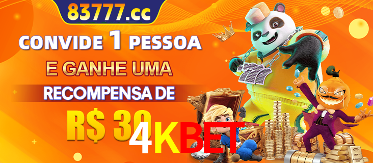 Banner institucional da 4KBET sobre parceria de marcas e criação de uma marca de excelência, apresentando os mascotes de jogos populares como o Fortune Tiger.
